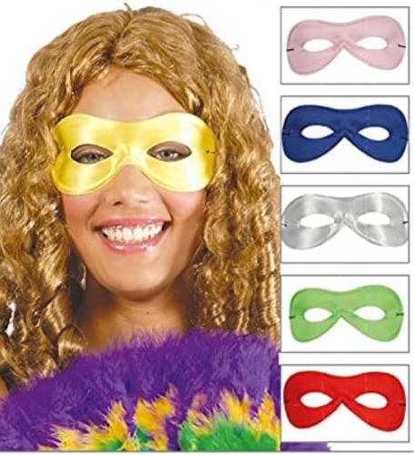 MASCHERA PIERROT IN SETA COLORI ASSORTITI