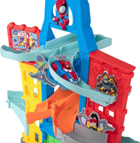 SPIDEY CITY PLAYSET CON 2 VEICOLI ESCLUSIVI