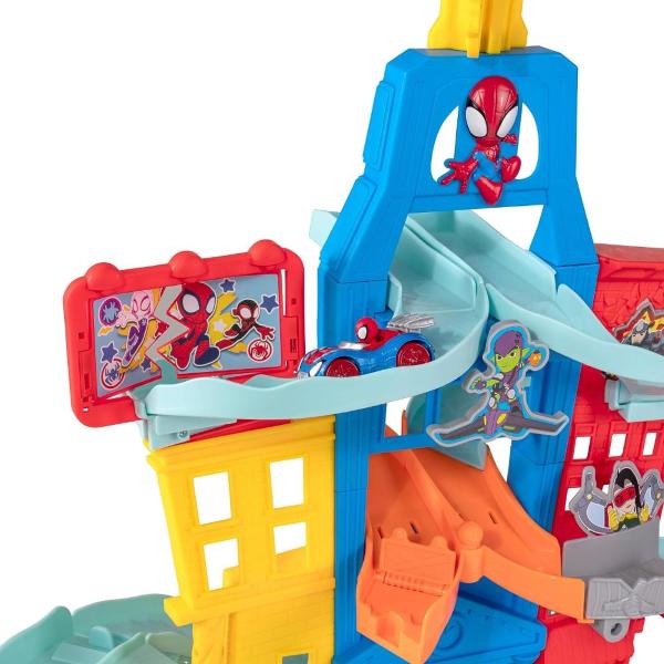 SPIDEY CITY PLAYSET CON 2 VEICOLI ESCLUSIVI