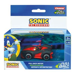 PULL & SPEED MODELLINO SONIC THE HEDGEOGH SCALA 1:43 SONIC ROSSO E NERO