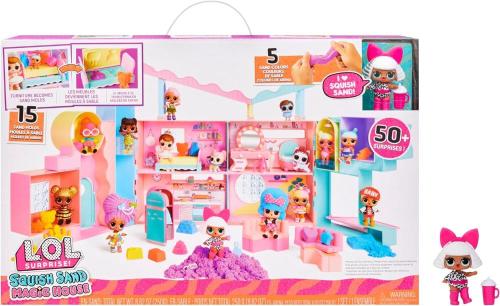 L.O.L. SURPRISE SQUISH SAND MAGIC HOUSE CASA MAGICA CON SORPRESE NASCOSTE NELLA SABBIA