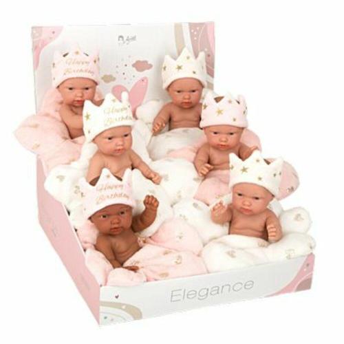 ARIAS - BAMBOLA REBORN 26 CM TRA LE NUVOLE ROSA O BIANCA 60748 ASS.