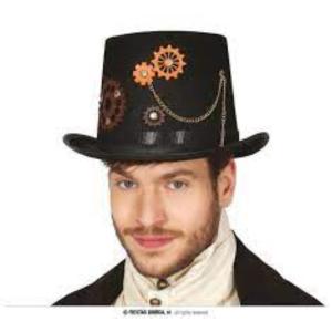 CAPPELLO CILINDRO STEAMPUNK NERO