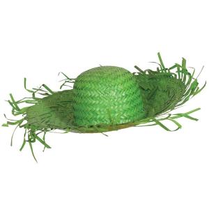 CAPPELLO TROPICALE IN PAGLIA VERDE ONE PIECE