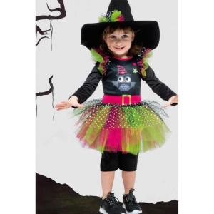COSTUME BABY WITCH STREGA TAGLIA 2-3 ANNI