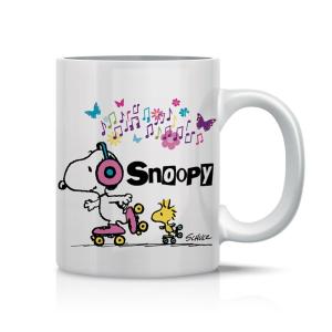 TAZZA SNOOPY MUSICA E PATTINI