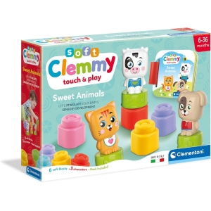 SOFT CLEMMY TOUCH & PLAY - COSTRUZIONI MORBIDE, FATTORIA DEGLI ANIMALI - SWEET ANIMALS HAPPY FARM