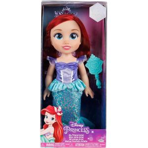 DISNEY PRINCESS - BAMBOLA GRANDE ARIEL 35 CM SIRENETTA TODDLER CON SPAZZOLA 230124