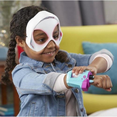 MARVEL SPIDER-MAN: ACROSS THE SPIDER-VERSE SPIDER GWEN WEB-SHOT SLINGER MASCHERA E BLASTER SET LANCIATORE