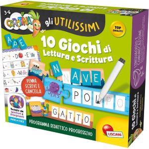 CAROTINA GLI UTILISSIMI 10 GIOCHI DI LETTURA E SCRITTURA