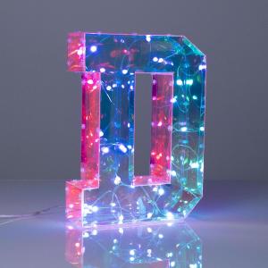 LAMPADA LETTERA ALFABETO LED D