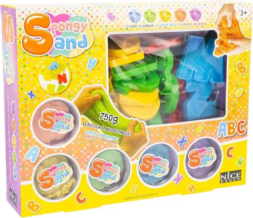 SPONGY SAND ABC KIT SABBIA COLORATA EDUCATIVA