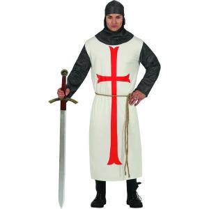 COSTUME DA CAVALIERE TEMPLARE ADULTO MIS. 48-50 CROCIATE