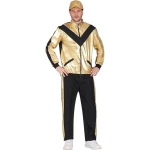 COSTUME TUTA COLOR ORO ADULTI TAGLIA M 48-50