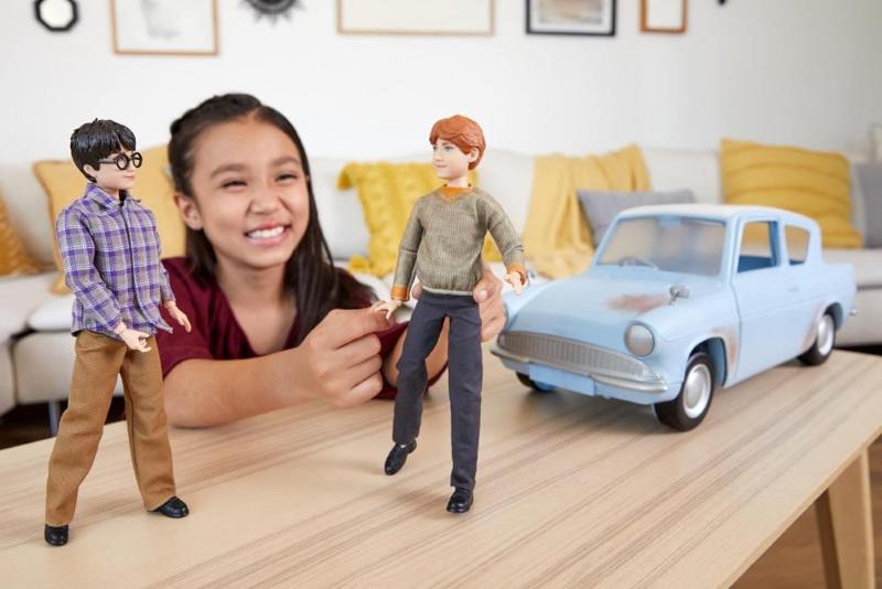 HARRY POTTER E RON CON MACCHINA VOLANTE 50CM