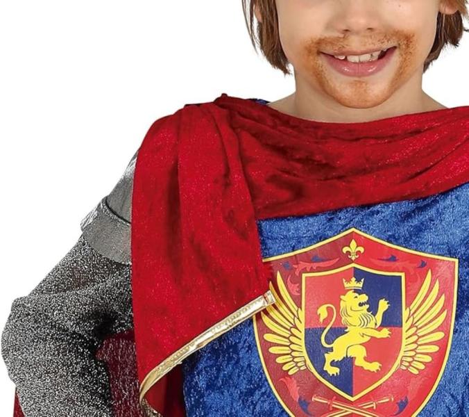 COSTUME DA RE MEDIEVALE BAMBINO TAGLIA 7-9 ANNI