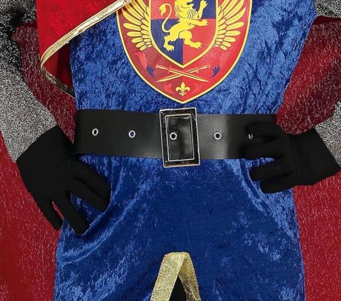 COSTUME DA RE MEDIEVALE BAMBINO TAGLIA 7-9 ANNI