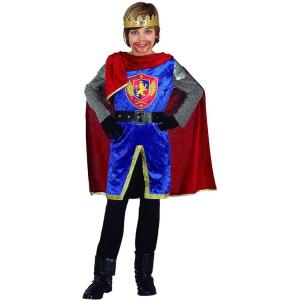 COSTUME DA RE MEDIAVALE DA BAMBINO TAGLIA 5-6 ANNI