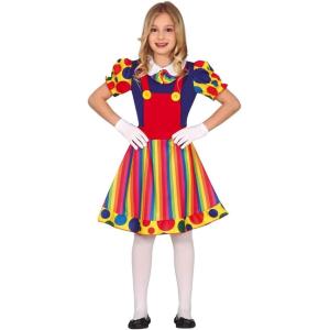 COSTUME DA CLOWN BAMBINA TAGLIA 7-9 ANNI