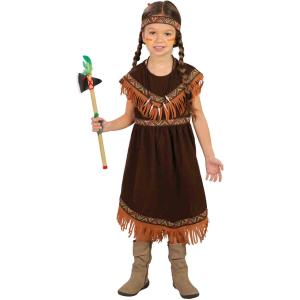 COSTUME DA INDIANA BAMBINA MIS. 7-9 ANNI