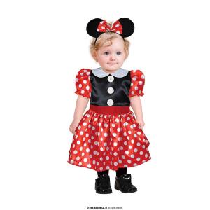 COSTUME MINNIE TOPOLINA BEBÈ 18-24 MESI
