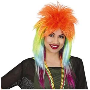 PARRUCCA ROCK MULTICOLORE IN CONFEZIONE