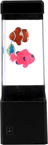 LAMPADA CON PESCI SQUADRATA