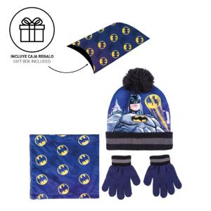 SET 3 PEZZI SNOOD BATMAN CON CAPPELLO GUANTI E SCALDACOLLO