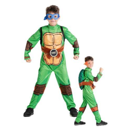 Prodotto: CIA-11810.7-9 - COSTUME TARTARUGHE NINJA TAGLIA 7-9 ANNI CON  GUSCIO IMBOTTITO E MASCHERINA INTERCAMBIABILE - CIAO