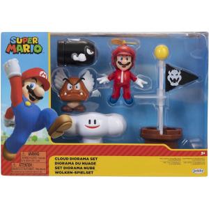 NINTENDO SUPER MARIO DIORAMA CLOUD CON PERSONAGGI ARTICOLATI 6 CM