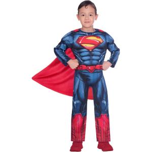 COSTUME SUPERMAN IN SCATOLA TAGLIA 4-6 ANNI
