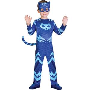 COSTUME PJ MASKS SUPER PIGIAMINI IN SCATOLA CAT BOY GATTOBOY TAGLIA 4-6 ANNI