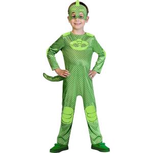 COSTUME PJ MASKS SUPER PIGIAMINI IN SCATOLA GEKO TAGLIA 4-6 ANNI
