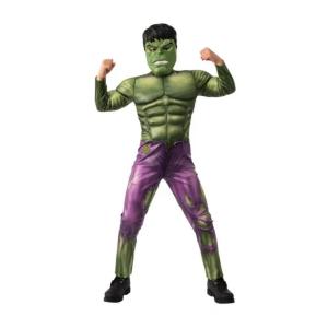 COSTUME HULK CON MUSCOLI AVENGERS MIS. L 7-8 ANNI 