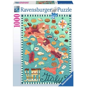 PUZZLE 1000 PZ MAP OF ITALY - SWEET, DOLCI