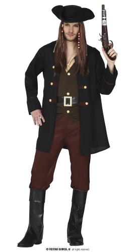 COSTUME PIRATA BUCANIERE CORSARO JACK ADULTO TAGLIA XL 54-56