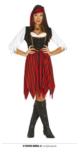 COSTUME CORSARA PIRATESSA PIRATA TAGLIA L