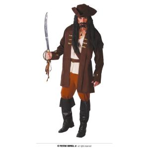 COSTUME PIRATA BUCANIERE CORSARO JACK ADULTO TAGLIA L 52-54