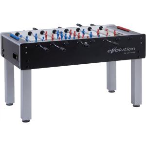 CALCETTO CALCIO BALILLA G-500 EVOLUTION CON ASTE RIENTRANTI, PIANO GIOCO CORTO IN VETRO