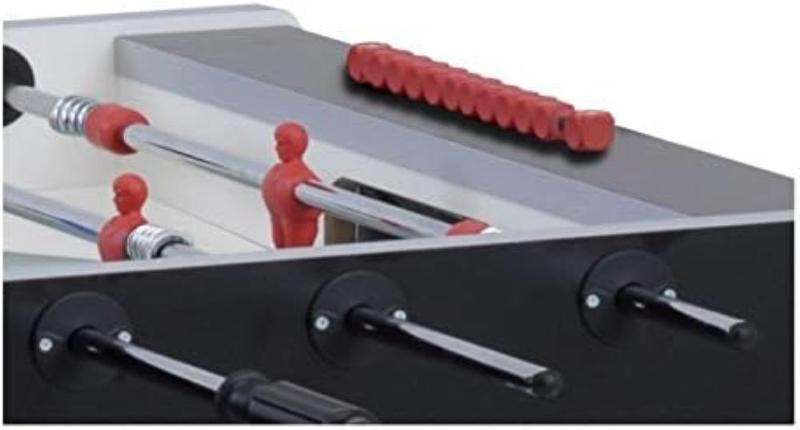 CALCETTO CALCIO BALILLA G-500 EVOLUTION CON ASTE RIENTRANTI, PIANO GIOCO CORTO IN VETRO