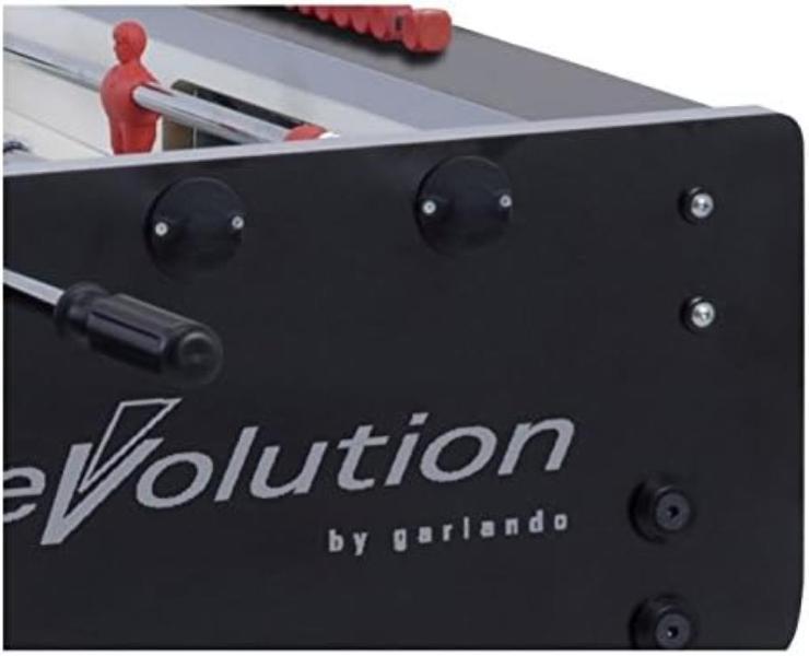 CALCETTO CALCIO BALILLA G-500 EVOLUTION CON ASTE RIENTRANTI, PIANO GIOCO CORTO IN VETRO