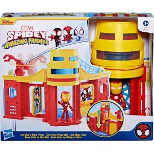 SPIDEY AMAZING FRIENDS SPIDEY SCENE PLAYSET - TORRE STARK DI IRON MAN