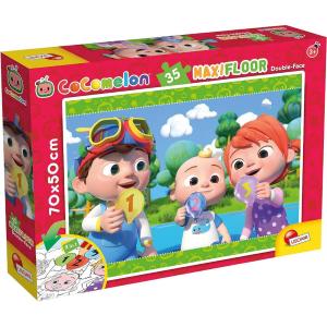 PUZZLE GIGANTE COCOMELON MAXIFLOOR 35 PZ  - CONDIVIDERE E DIVERTENTE!