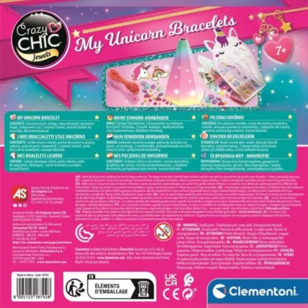 CRAZY CHIC - BRACCIALETTI UNICORNO MY UNICORNS BRACELETS