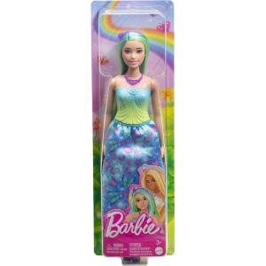 BARBIE FAIRYTALE PRINCIPESSE VESTITO VERDE E BLU CON FARFALLE