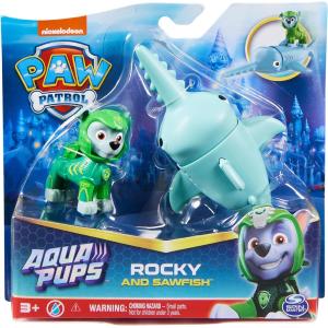 PAW PATROL CUCCIOLI TEMATIZZATI AQUA PUPS - ROCKY E SAWFISH