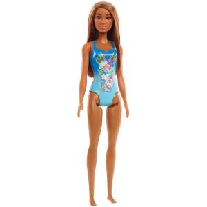 BARBIE BEACH DI COLORE CAPELLI CASTANI CON COSTUME DA BAGNO