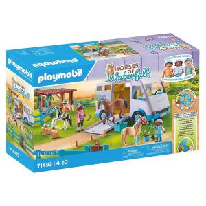 PLAYMOBIL HORSES OF WATERFALL TRASPORTO CAVALLI E STALLA