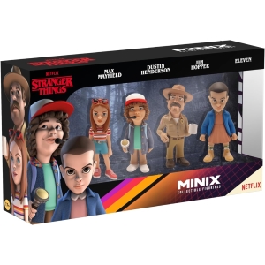 MINIX STRANGER THINGS 12 CM SET 4 PERSONAGGI: ELEVEN, DUSTIN, HOPPER, MAX 