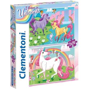 PUZZLE 2X20 PZ UNICORNI